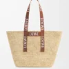 Fold Shopper in raffia Natural/Tan