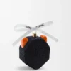 Futurist Cat bauble in blown glass Black/Green