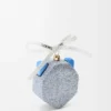 Futurist Cat bauble in blown glass White