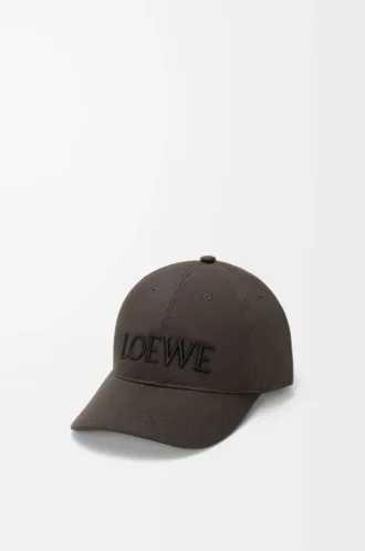 Futurist Cat cap in cotton Brown/Black