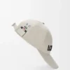 Futurist Cat cap in cotton Soft White/Black Futurist Cat cap in cotton Soft White/Black