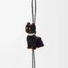 Futurist Cat charm in felt Black/Orange Futurist Cat charm in felt Black/Orange