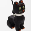 Futurist Cat charm in felt Black/Orange Futurist Cat charm in felt Black/Orange