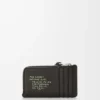 Futurist Cat coin cardholder in classic calfskin Dark Taupe/Orange Futurist Cat coin cardholder in classic calfskin Dark Taupe/Orange