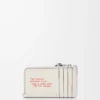 Futurist Cat coin cardholder in classic calfskin Soft White Futurist Cat coin cardholder in classic calfskin Soft White