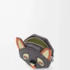 Futurist Cat coincase in classic calfskin Charcoal Futurist Cat coincase in classic calfskin Charcoal