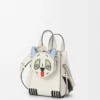 Futurist Cat compact Hammock bag in classic calfskin Soft White Futurist Cat compact Hammock bag in classic calfskin Soft White