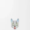Futurist Cat dice Silver/Blue Futurist Cat dice Silver/Blue
