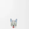 Futurist Cat dice Silver/Blue Futurist Cat dice Silver/Blue