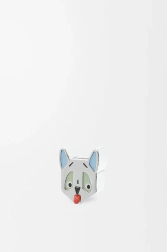 Futurist Cat dice Silver/Blue