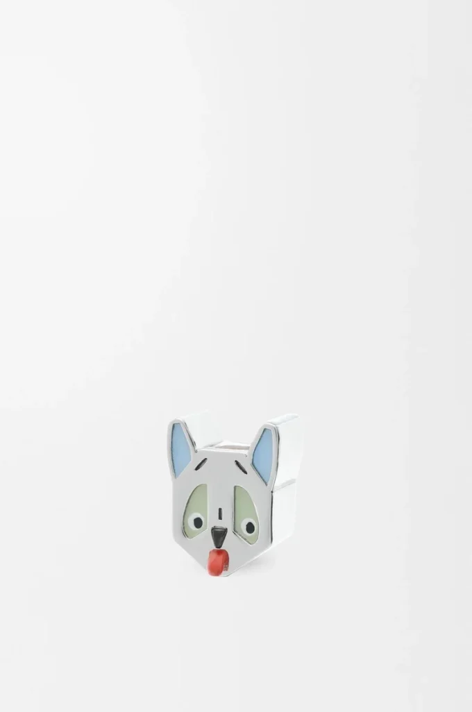 Futurist Cat dice Silver/Blue Futurist Cat dice Silver/Blue
