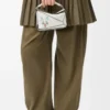 Futurist Cat mini Puzzle bag in classic calfskin Soft White