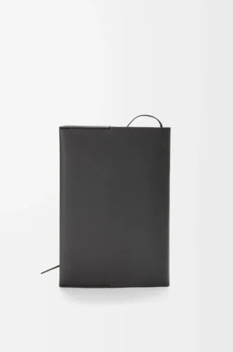 Futurist Cat notebook in calfskin Black/Multicolor