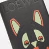 Futurist Cat notebook in calfskin Black/Multicolor