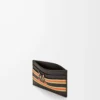 Futurist Cat plain cardholder in classic calfskin Dark Taupe/Orange Futurist Cat plain cardholder in classic calfskin Dark Taupe/Orange