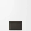 Futurist Cat plain cardholder in classic calfskin Dark Taupe/Orange Futurist Cat plain cardholder in classic calfskin Dark Taupe/Orange