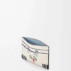 Futurist Cat plain cardholder in classic calfskin Soft White Futurist Cat plain cardholder in classic calfskin Soft White