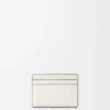 Futurist Cat plain cardholder in classic calfskin Soft White Futurist Cat plain cardholder in classic calfskin Soft White
