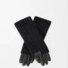 Gloves in cashmere and nappa lambskin Black Gloves in cashmere and nappa lambskin Black