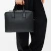 Goya thin briefcase in soft grained calfskin Black Goya thin briefcase in soft grained calfskin Black