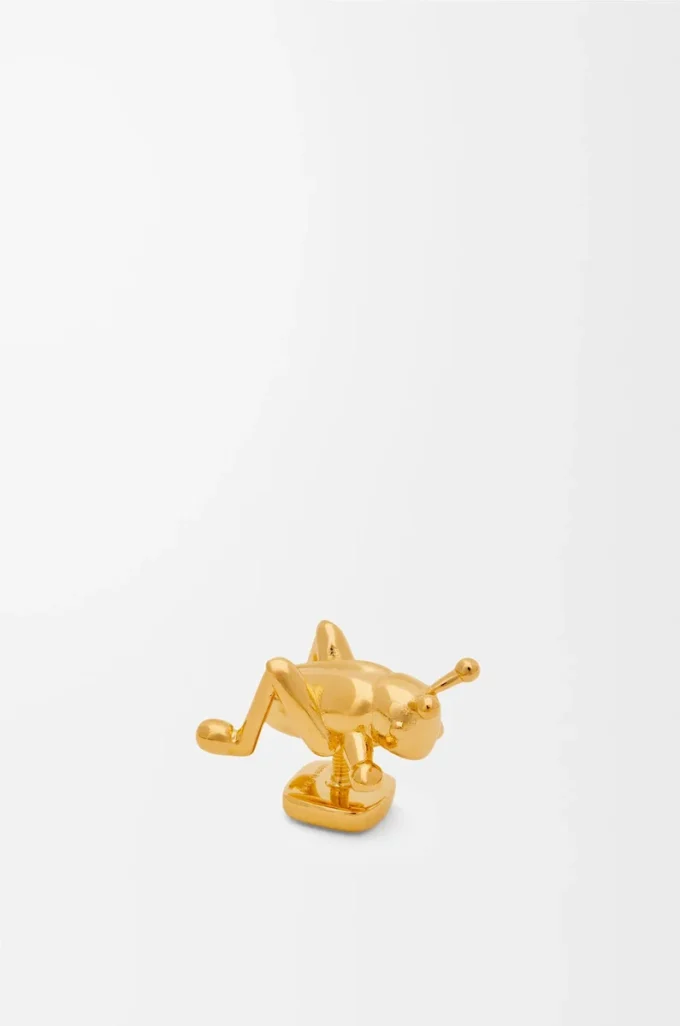 Grasshopper pin in brass Gold Grasshopper pin in brass Gold