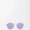 Groove Round sunglasses Purple Groove Round sunglasses Purple