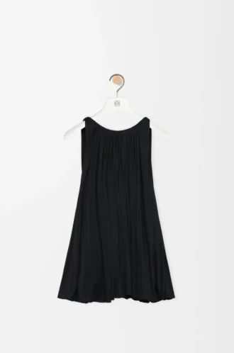 Halter top in viscose Black