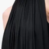 Halter top in viscose Black Halter top in viscose Black