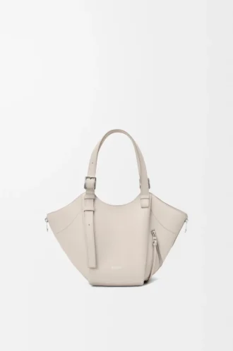Hammock Flip bag in classic calfskin Light Ghost