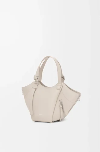 Hammock Flip bag in classic calfskin Light Ghost