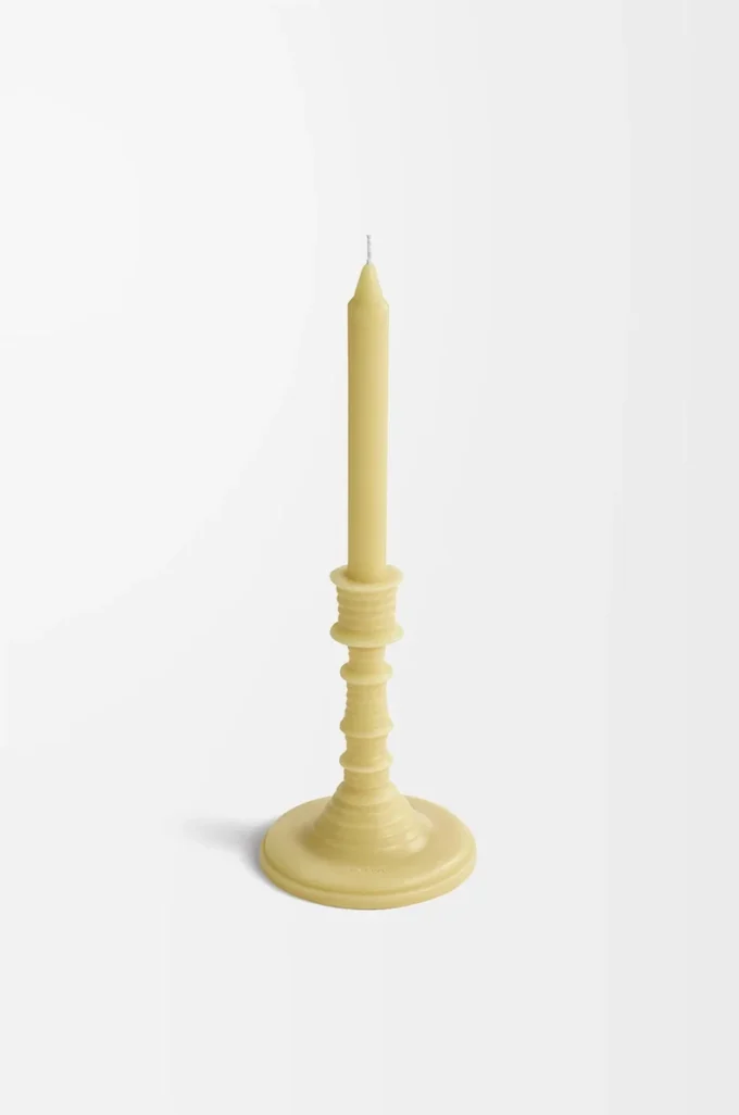 Honeysuckle wax candleholder Yellow Honeysuckle wax candleholder Yellow