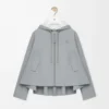 Hooded jacket in cotton Light Grey Hooded jacket in cotton Light Grey