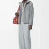 Hooded jacket in cotton Light Grey
