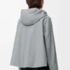 Hooded jacket in cotton Light Grey Hooded jacket in cotton Light Grey