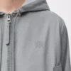 Hooded jacket in cotton Light Grey Hooded jacket in cotton Light Grey