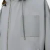 Hooded jacket in cotton Light Grey