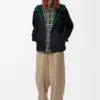 Hooded jacket in wool and cashmere Black/Green Hooded jacket in wool and cashmere Black/Green
