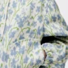 Hooded jacket in wool and cotton White/Blue Hooded jacket in wool and cotton White/Blue