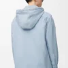 Hooded overshirt in cotton Light Blue Hooded overshirt in cotton Light Blue