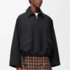 Hooded parka in cotton Black Hooded parka in cotton Black