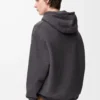 Hoodie in cotton Dark Grey Melange Hoodie in cotton Dark Grey Melange