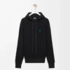 Hoodie in wool Black Hoodie in wool Black