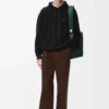 Hoodie in wool Black Hoodie in wool Black