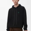 Hoodie in wool Black Hoodie in wool Black