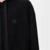 Hoodie in wool Black Hoodie in wool Black