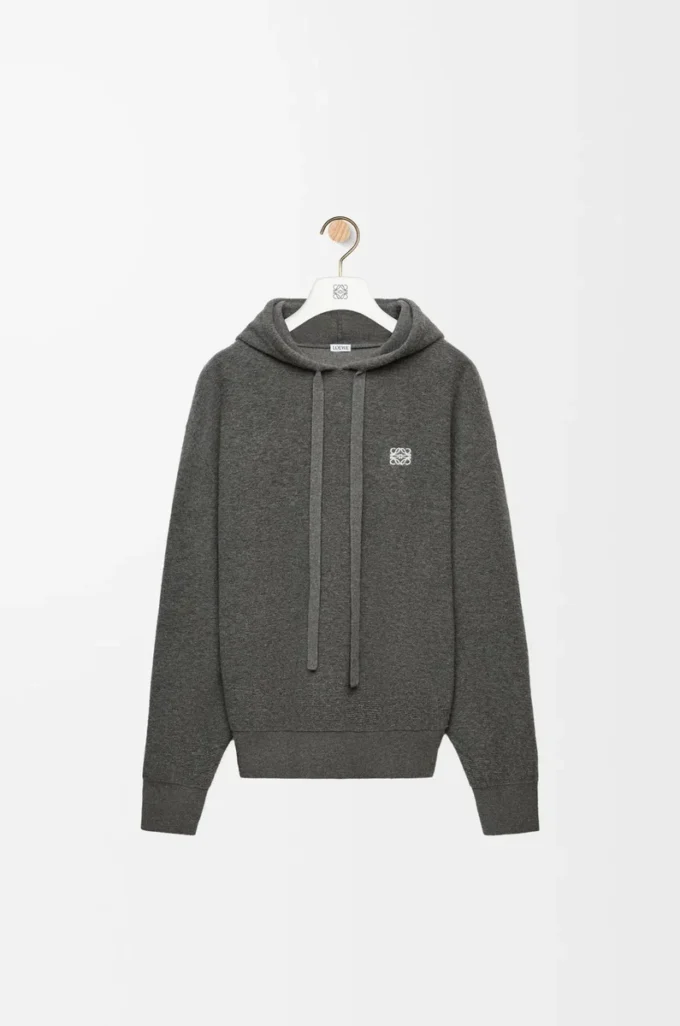 Hoodie in wool Grey Hoodie in wool Grey