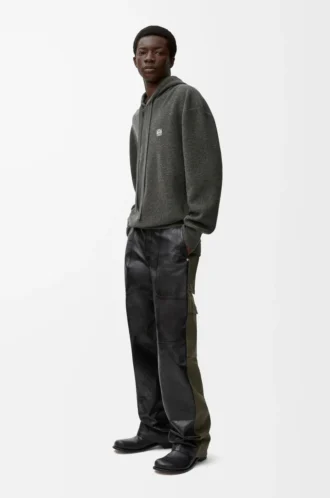 Hoodie in wool Grey