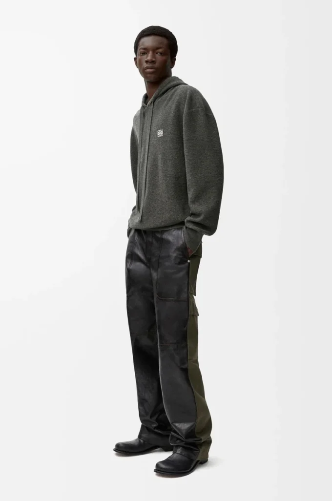 Hoodie in wool Grey Hoodie in wool Grey
