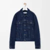Hybrid jacket in denim and nappa calfskin Raw Denim Hybrid jacket in denim and nappa calfskin Raw Denim