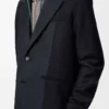 Hybrid jacket in wool Navy/Grey Hybrid jacket in wool Navy/Grey